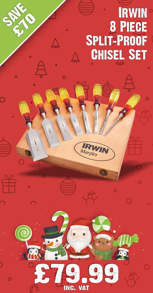 Irwin 8 Piece Split-Proof Chisel Set